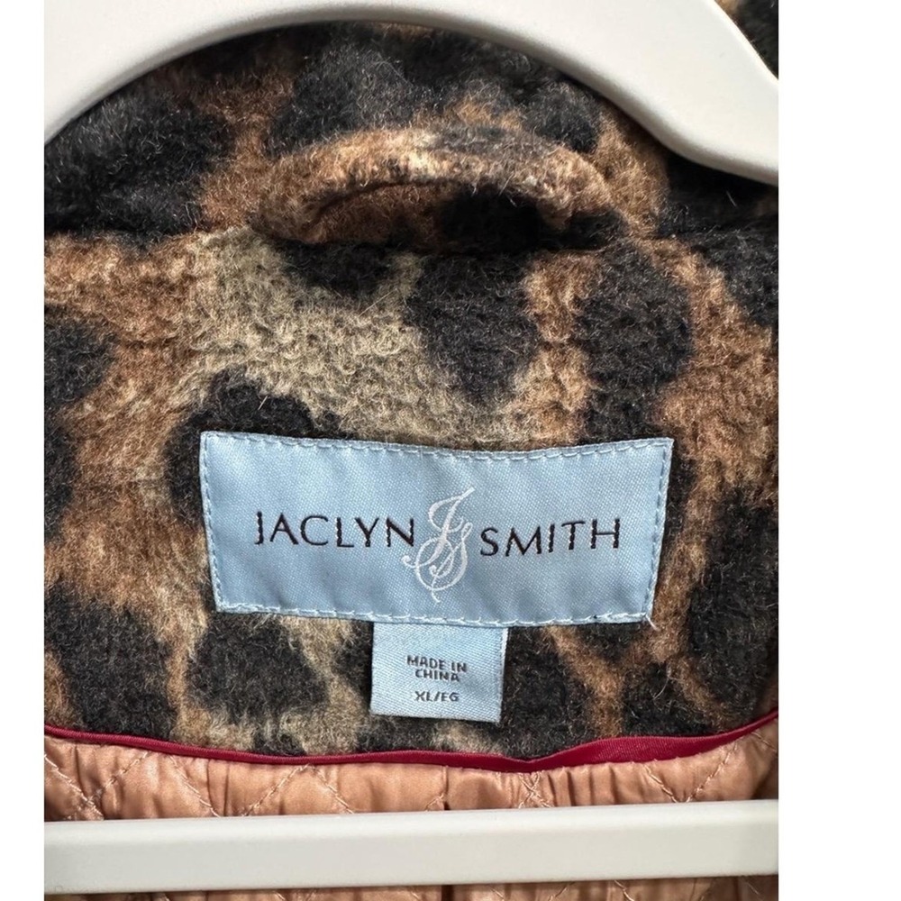 Jaclyn Smith Leopard Print Coat Women's XL – Retro Chic Statement Jacket - Picture 4 of 9